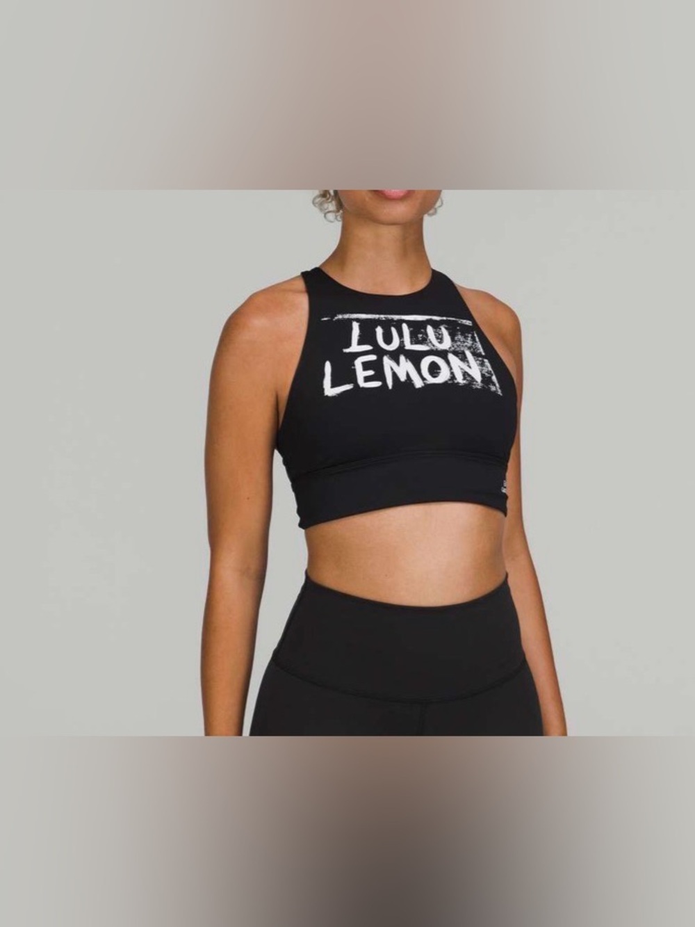LULULEMON x Ed Curtis Energy High Neck Longline Bra EUC